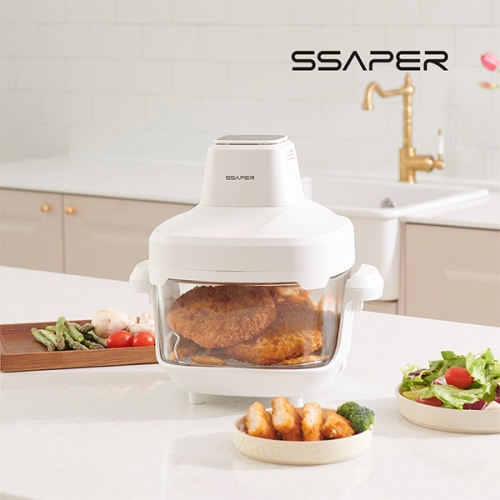 [셰퍼] 에어프레임 글라스 에어프라이어4.5L SS-J5065