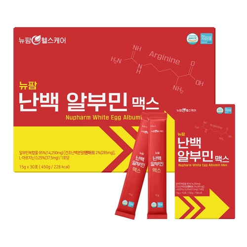 [뉴팜헬스케어] 뉴팜 난백 알부민 맥스 15g x 30포