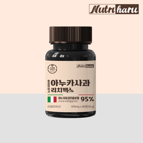 [뉴트리하루] 아누카사과 95% 비오틴 리치 맥스 맥주효모 60정 (2달분)