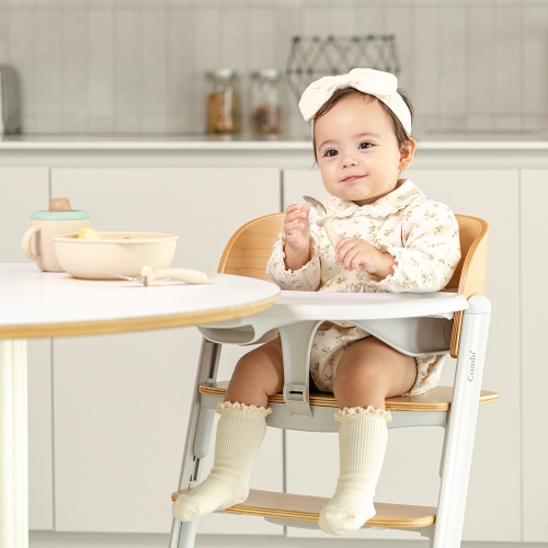 [콤비] 에버시트 원목 하이체어 아기식탁의자