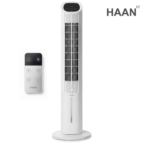 한경희 음성인식 리모컨형 전자식 타워형 냉풍기 4L HA-L1400