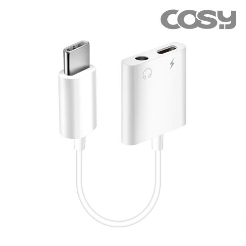 [COSY] C타입→듀얼 (오디오3.5mm+C타입(충전))젠더