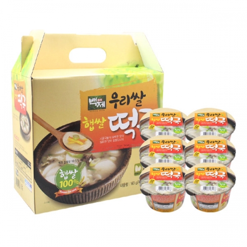 [좋은세상] 백제 우리쌀 햅쌀 떡국 [Gift box-6개입]