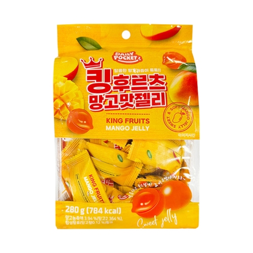 [좋은세상]킹후르츠 망고맛젤리 280g