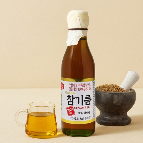[좋은세상] 수정김 프리미엄 100% 참깨 참기름 350ml