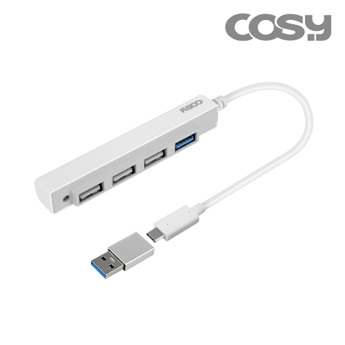 [COSY] 필라USB3.0+USB2.0콤보4포트 허브 (USB변환젠더 포함)