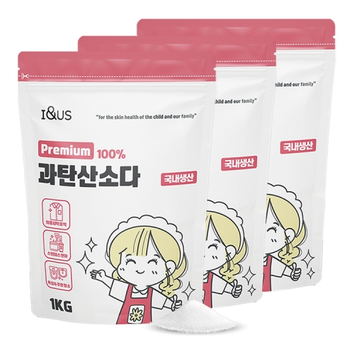 [아이앤어스] 프리미엄 과탄산소다 1kgx3개