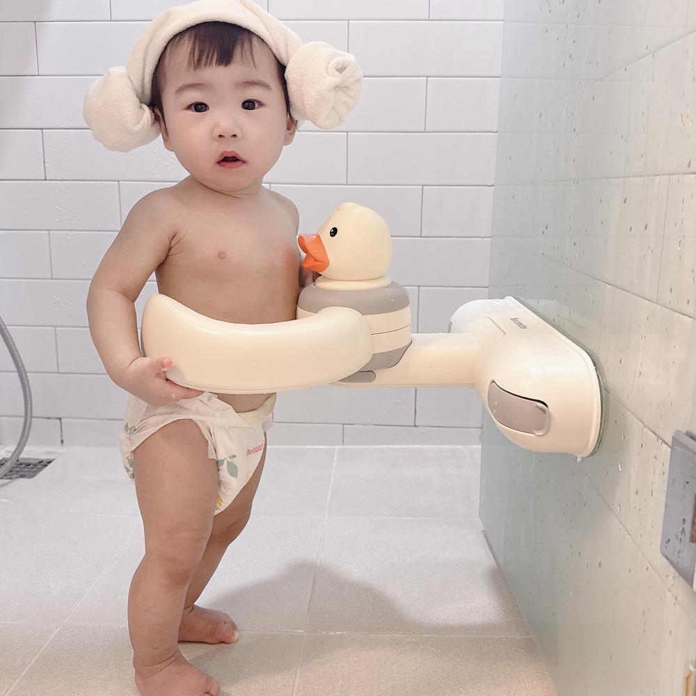 [예꼬맘] 아기 샤워 목욕 핸들 오리 목욕도우미