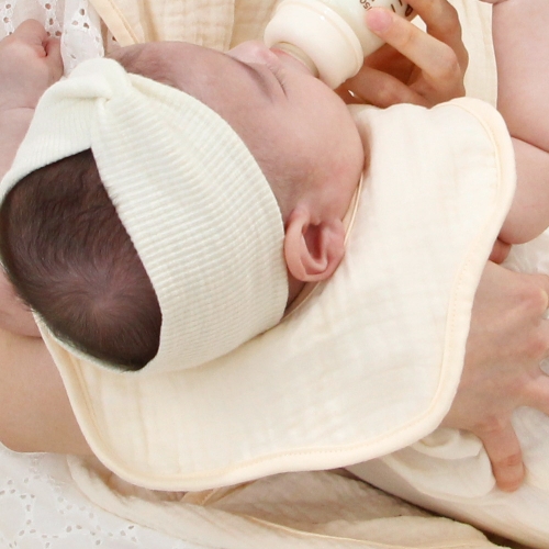 [예꼬맘] 순면거즈 아기 턱받이 6개